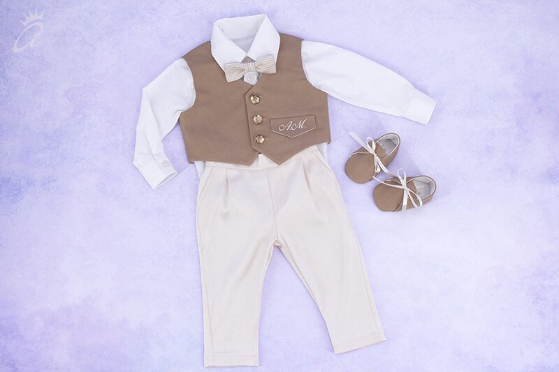Costum botez bej ‘Harry’