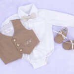 Costum botez bej ‘Harry’