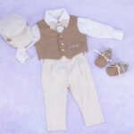 Costum botez bej ‘Harry’